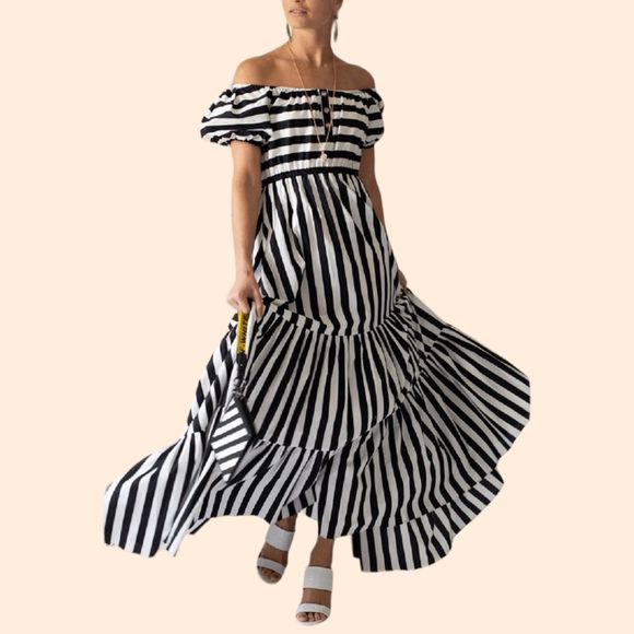 Caroline Constas Dresses & Skirts - Caroline Constas Bardot Maxi Dress